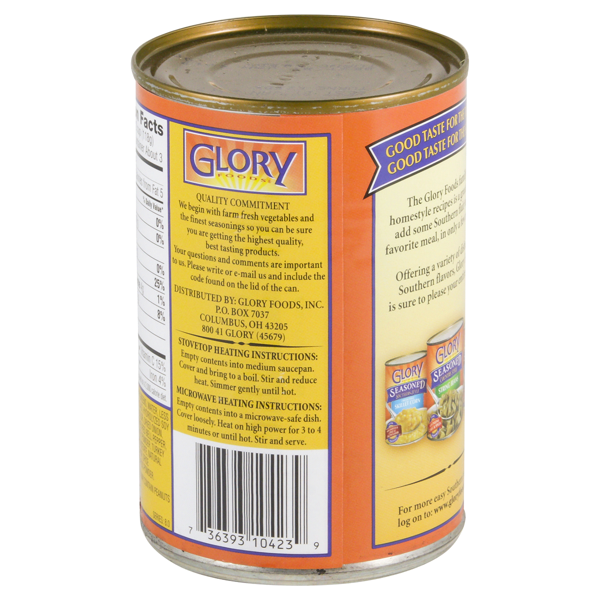 slide 3 of 4, Glory Foods Turkey Flavored Turnip Greens, 14.5 oz