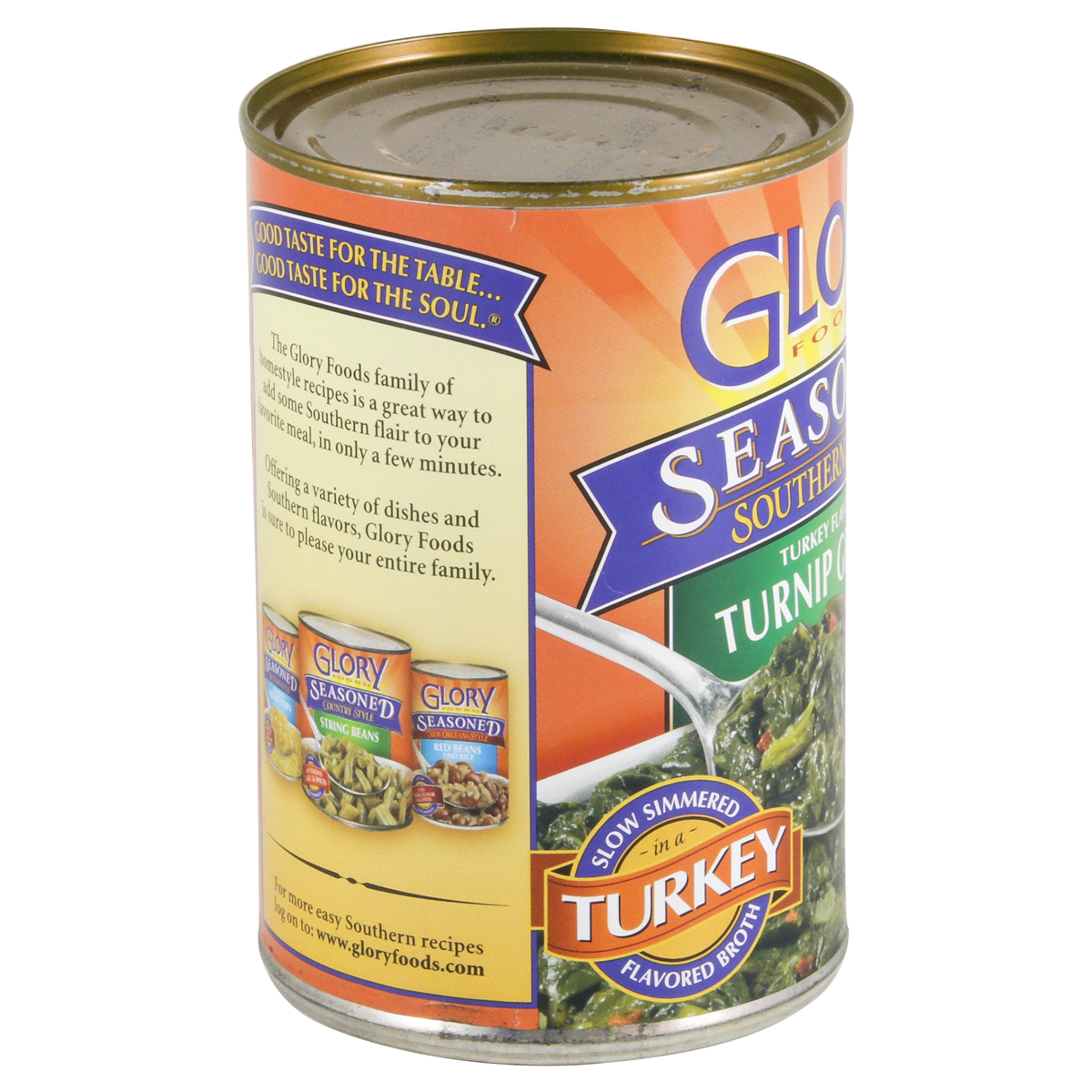 slide 4 of 4, Glory Foods Turkey Flavored Turnip Greens, 14.5 oz