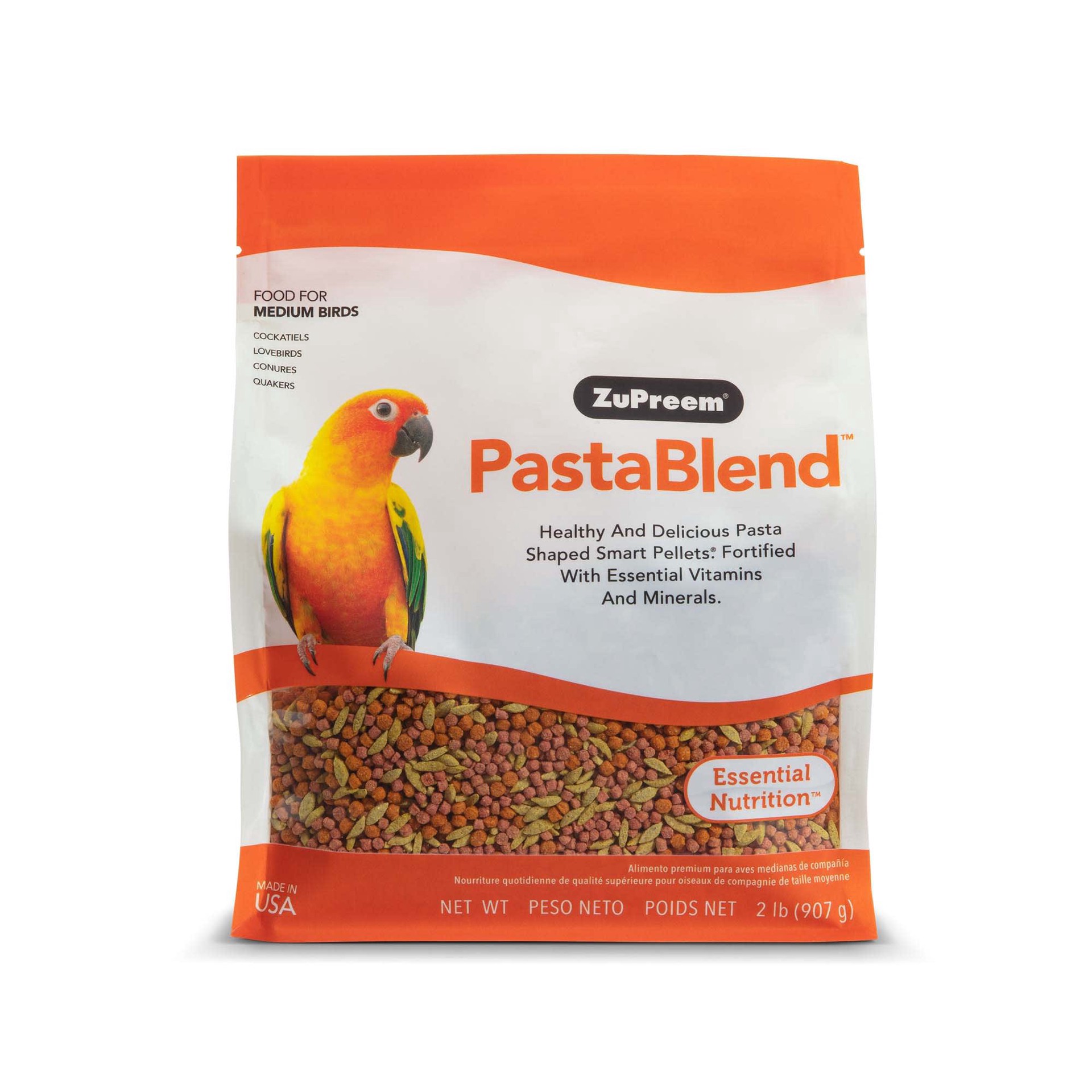 slide 1 of 1, ZuPreem PastaBlend Medium Pet Bird Food, 2 lb