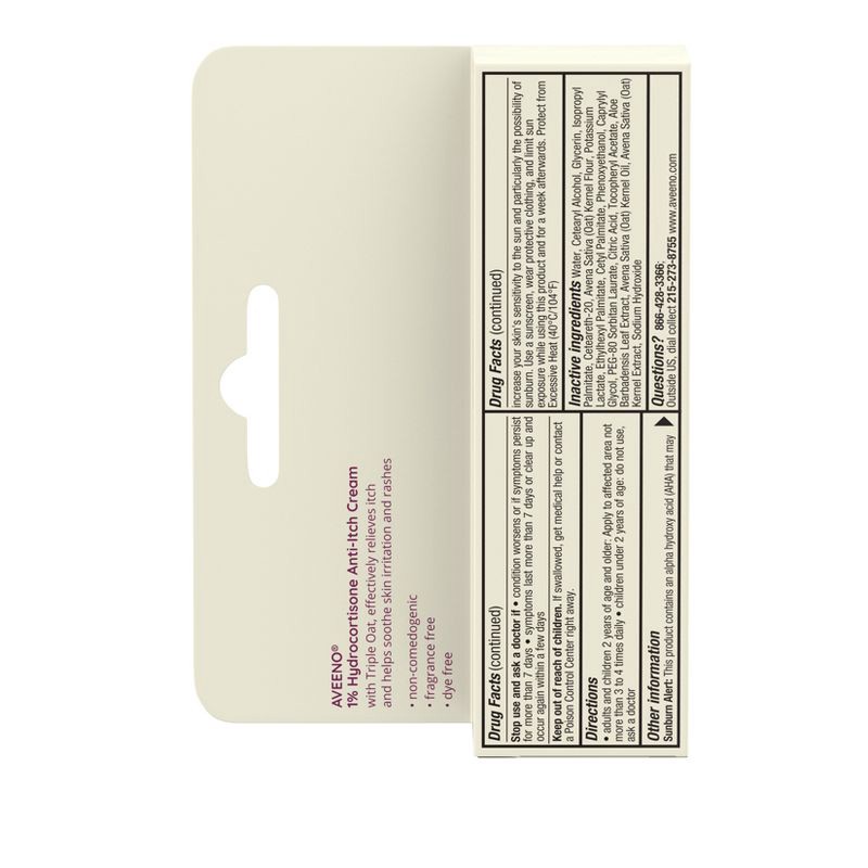 slide 7 of 7, Aveeno Active Naturals Anti-itch Cream - 1oz, 1 oz