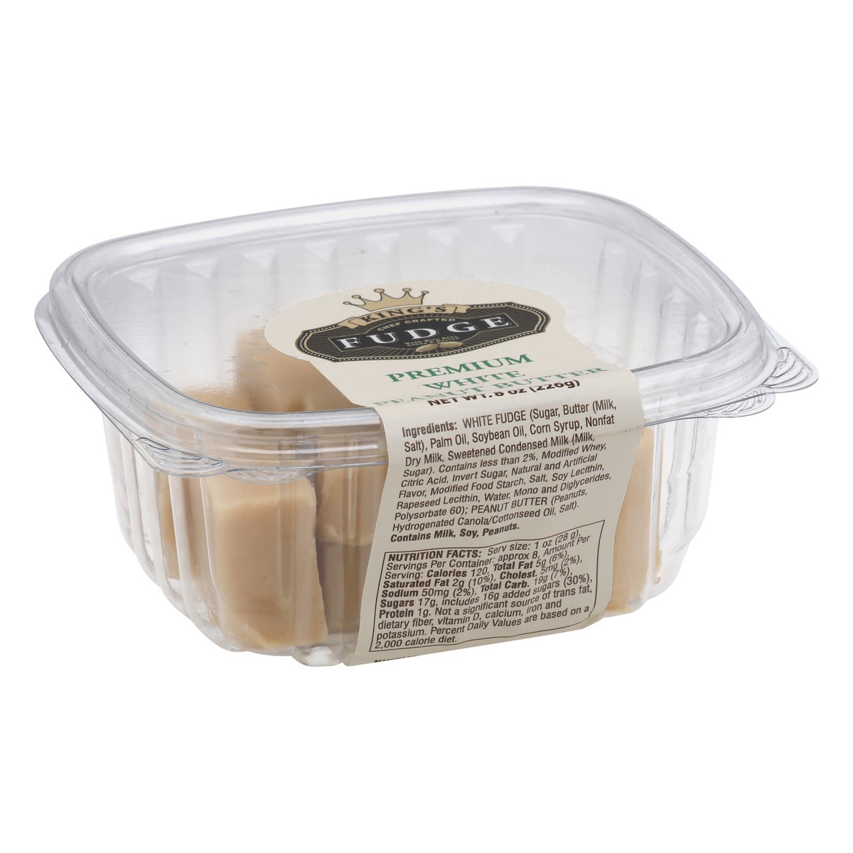 slide 2 of 13, King's Premium White Peanut Butter Fudge 8 oz, 8 oz