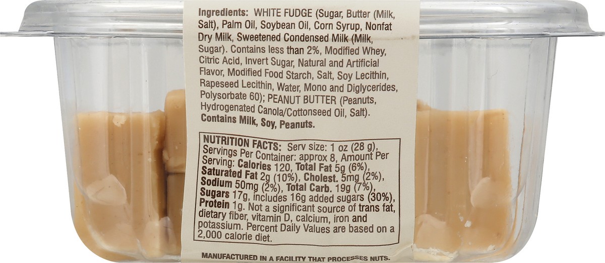 slide 11 of 13, King's Premium White Peanut Butter Fudge 8 oz, 8 oz