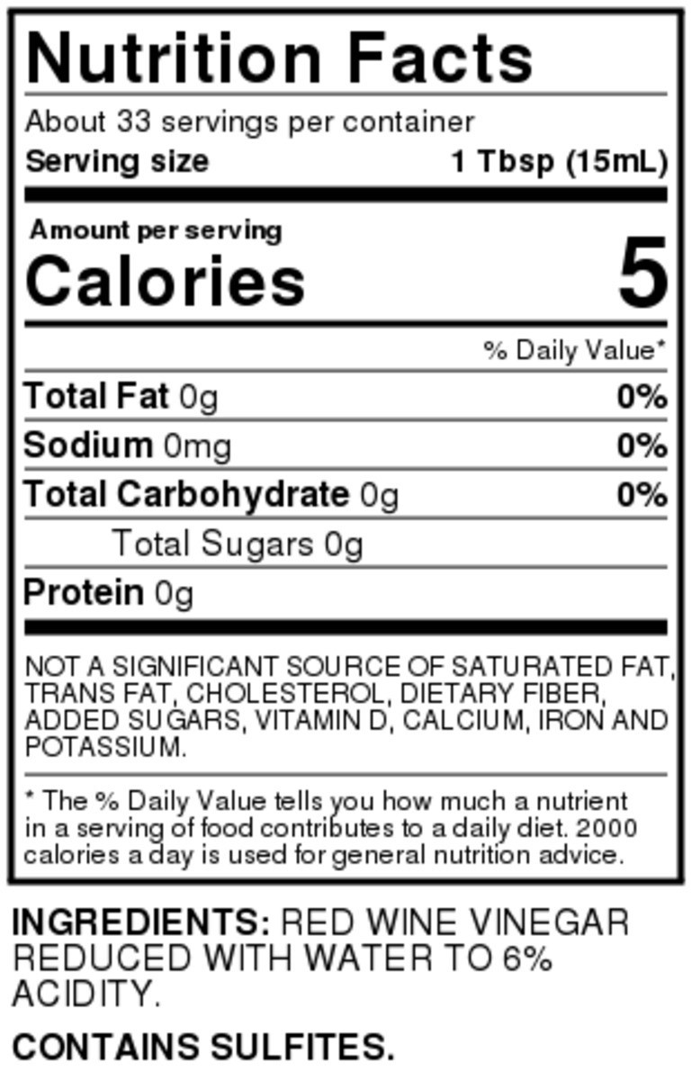 slide 4 of 9, Culinary Tours Red Wine Vinegar, 17 fl oz