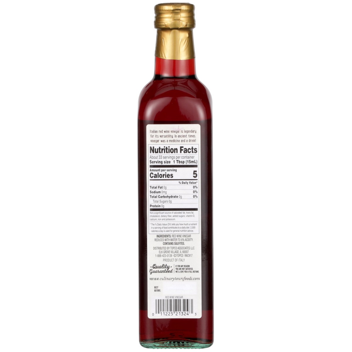 slide 9 of 9, Culinary Tours Red Wine Vinegar, 17 fl oz
