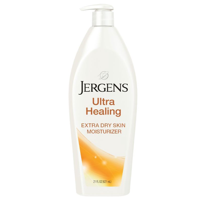 slide 1 of 9, Jergens Ultra Healing Hand and Body Lotion, Dry Skin Moisturizer with Vitamins C, E, and B5 Scented - 21 fl oz, 21 fl oz