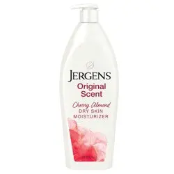 Jergens Original Scent with Cherry Almond Essence Dry Skin Moisturizer, Long Lasting Hydration - 21 fl oz