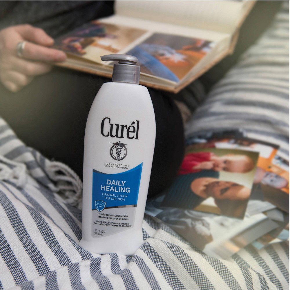 slide 3 of 8, Curel Daily Healing Hand and Body Lotion For Dry Skin, Advanced Ceramides Complex, All Skin Types - 20 fl oz, 20 fl oz