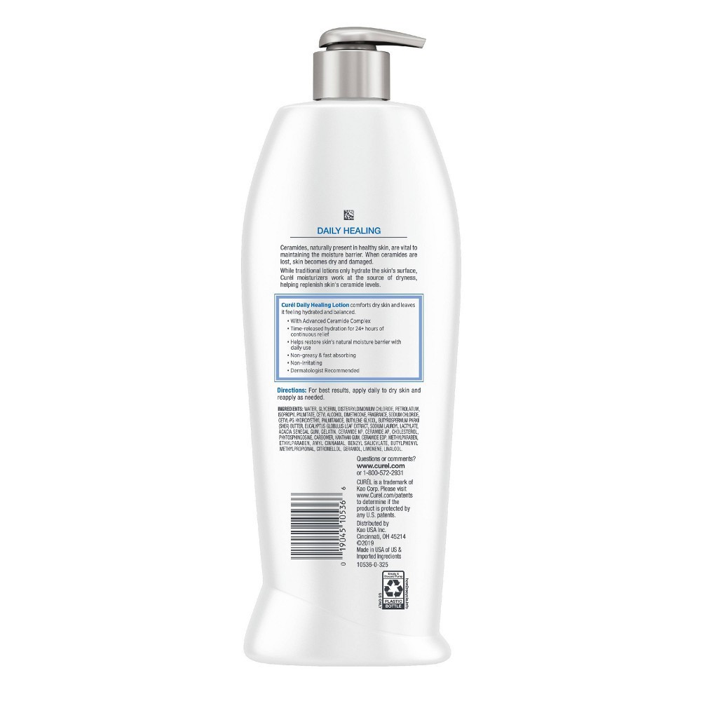 slide 5 of 8, Curel Daily Healing Hand and Body Lotion For Dry Skin, Advanced Ceramides Complex, All Skin Types - 20 fl oz, 20 fl oz