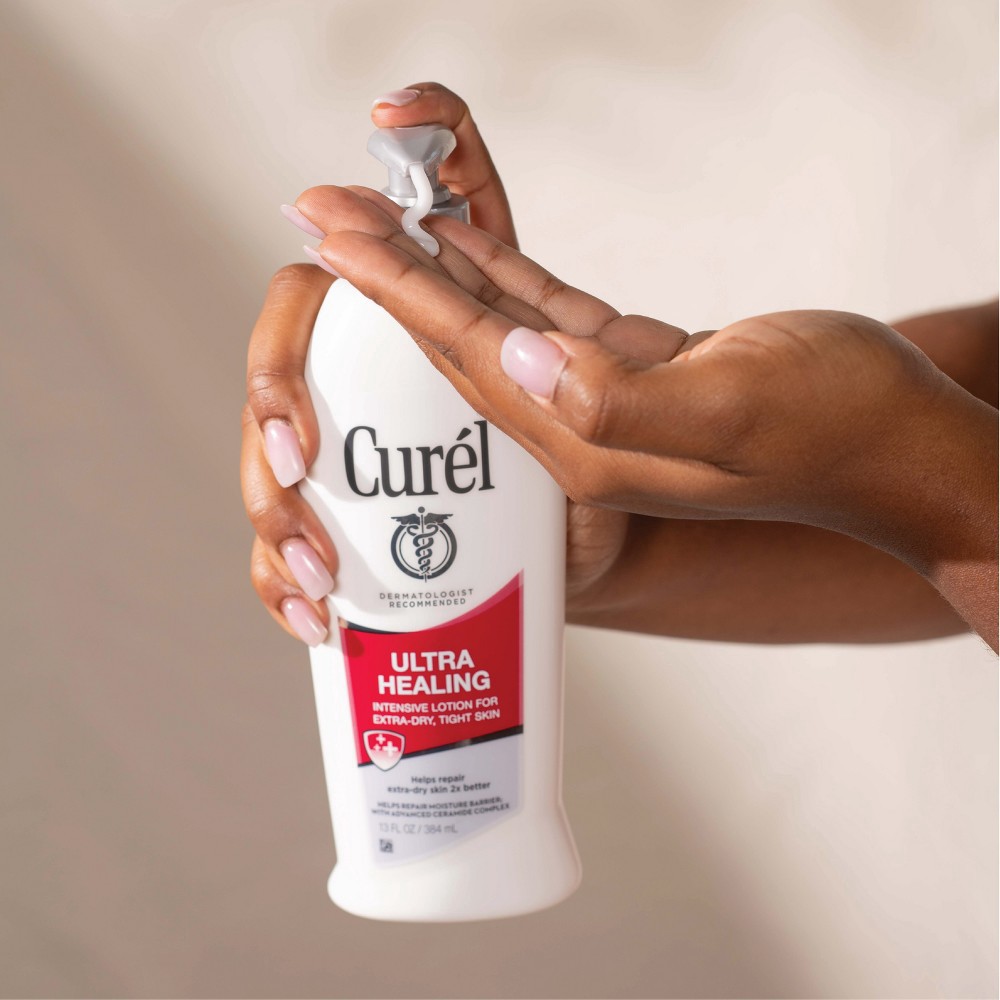 slide 4 of 6, Curel Ultra Healing Hand and Body Lotion, Moisturizer For Dry Skin, Advanced Ceramide Complex - 20 fl oz, 20 fl oz