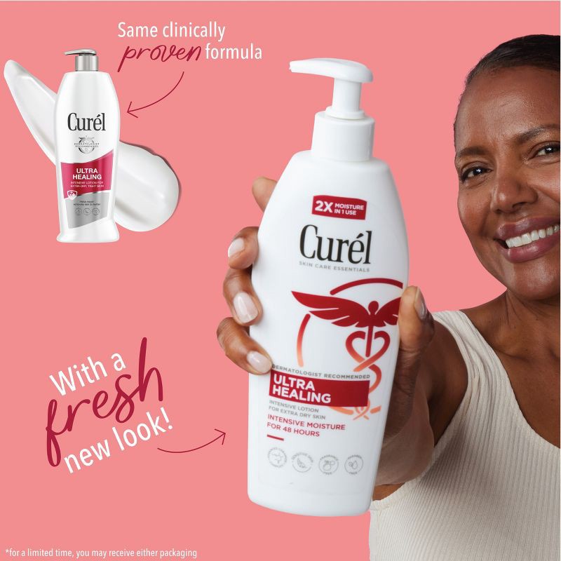 slide 3 of 10, Curel Ultra Healing Hand and Body Lotion, Moisturizer For Dry Skin, Advanced Ceramide Complex Unscented - 20 fl oz, 20 fl oz