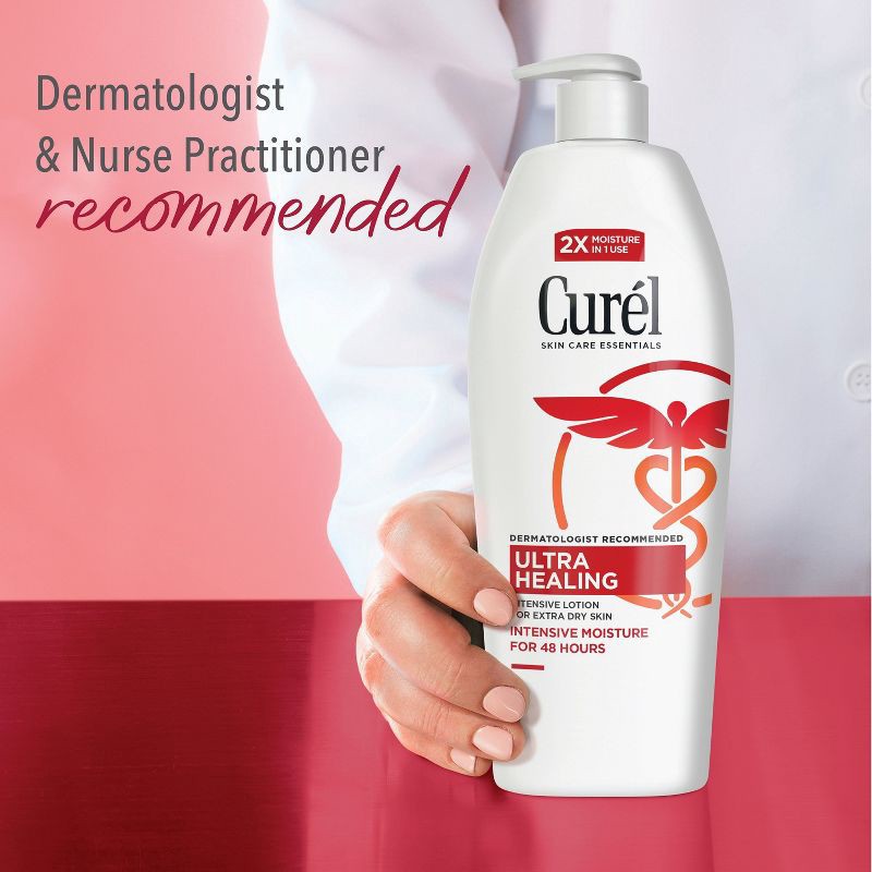 slide 7 of 10, Curel Ultra Healing Hand and Body Lotion, Moisturizer For Dry Skin, Advanced Ceramide Complex Unscented - 20 fl oz, 20 fl oz