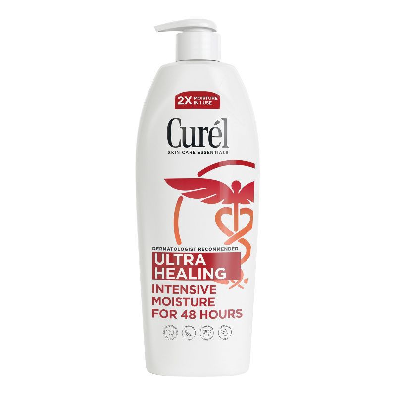 slide 1 of 10, Curel Ultra Healing Hand and Body Lotion, Moisturizer For Dry Skin, Advanced Ceramide Complex Unscented - 20 fl oz, 20 fl oz