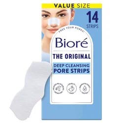 Biore Original Deep Cleansing Blackhead Remover Nose Pore Strips - 14ct