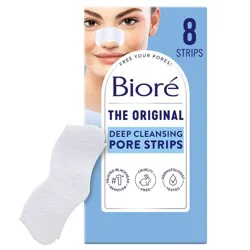 Biore Original Deep Cleansing Blackhead Remover Nose Pore Strips - 8ct