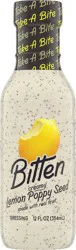 Bitten Salad Dressing Lemon Poppy Seed , 12 oz Bottle