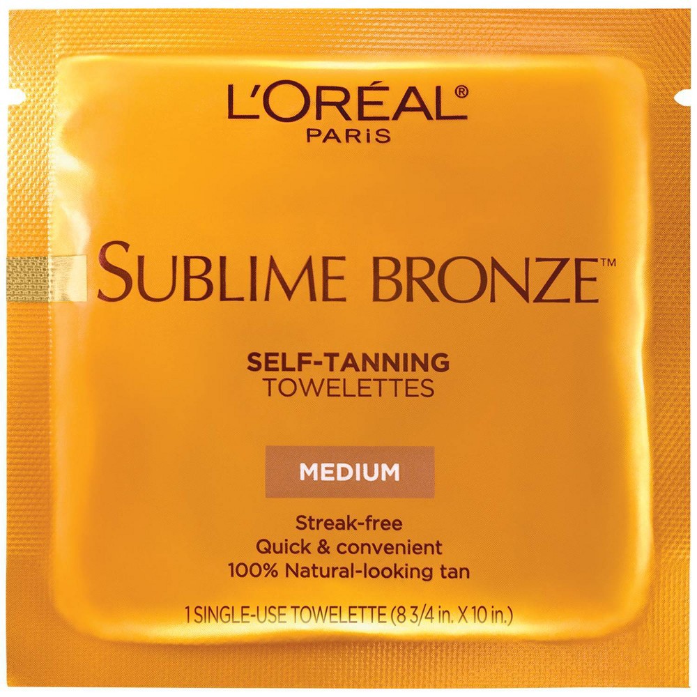 slide 3 of 5, L'Oreal Paris Sublime Bronze Self-Tanning Towelettes Medium Natural Tan - 6ct, 6 ct