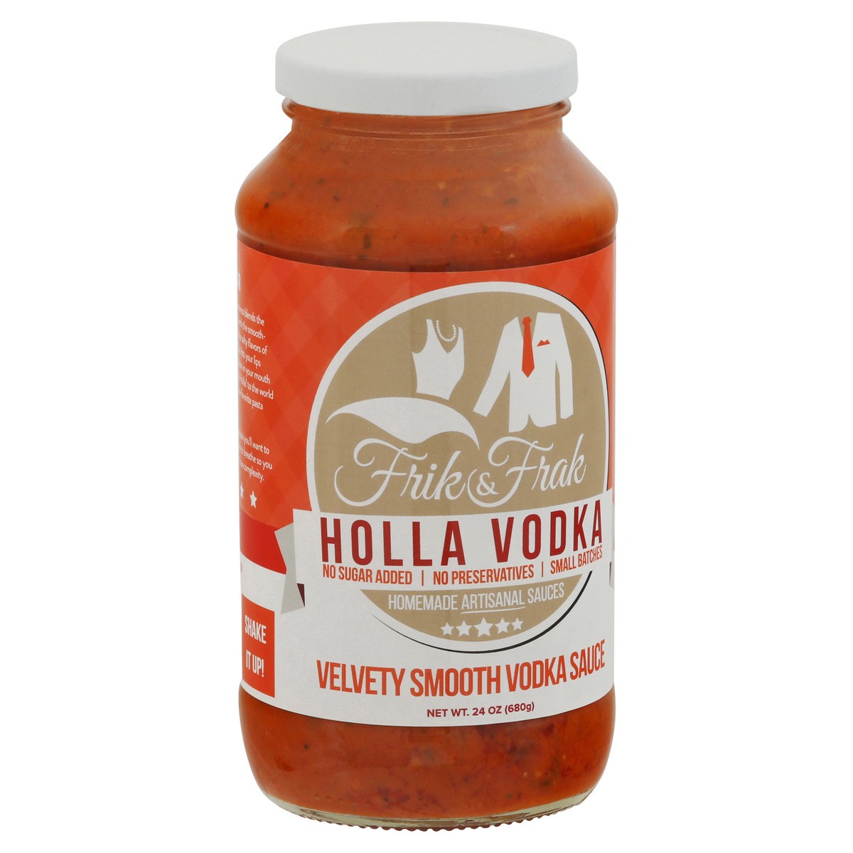 slide 2 of 9, Frik & Frak Holla Vodka Sauce 24 oz, 24 oz