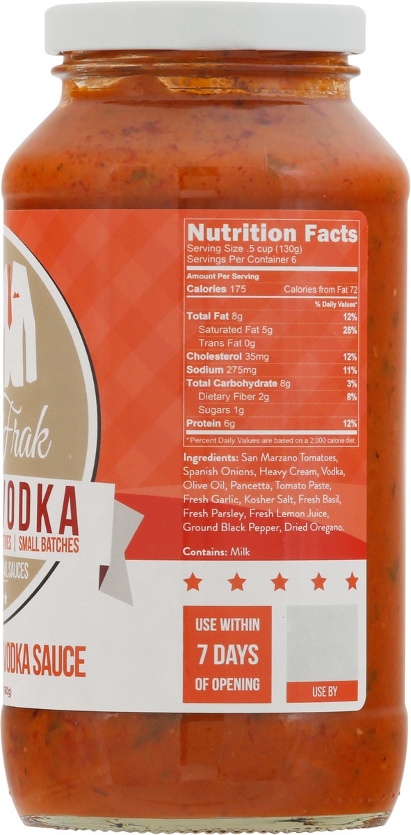 slide 8 of 9, Frik & Frak Holla Vodka Sauce 24 oz, 24 oz