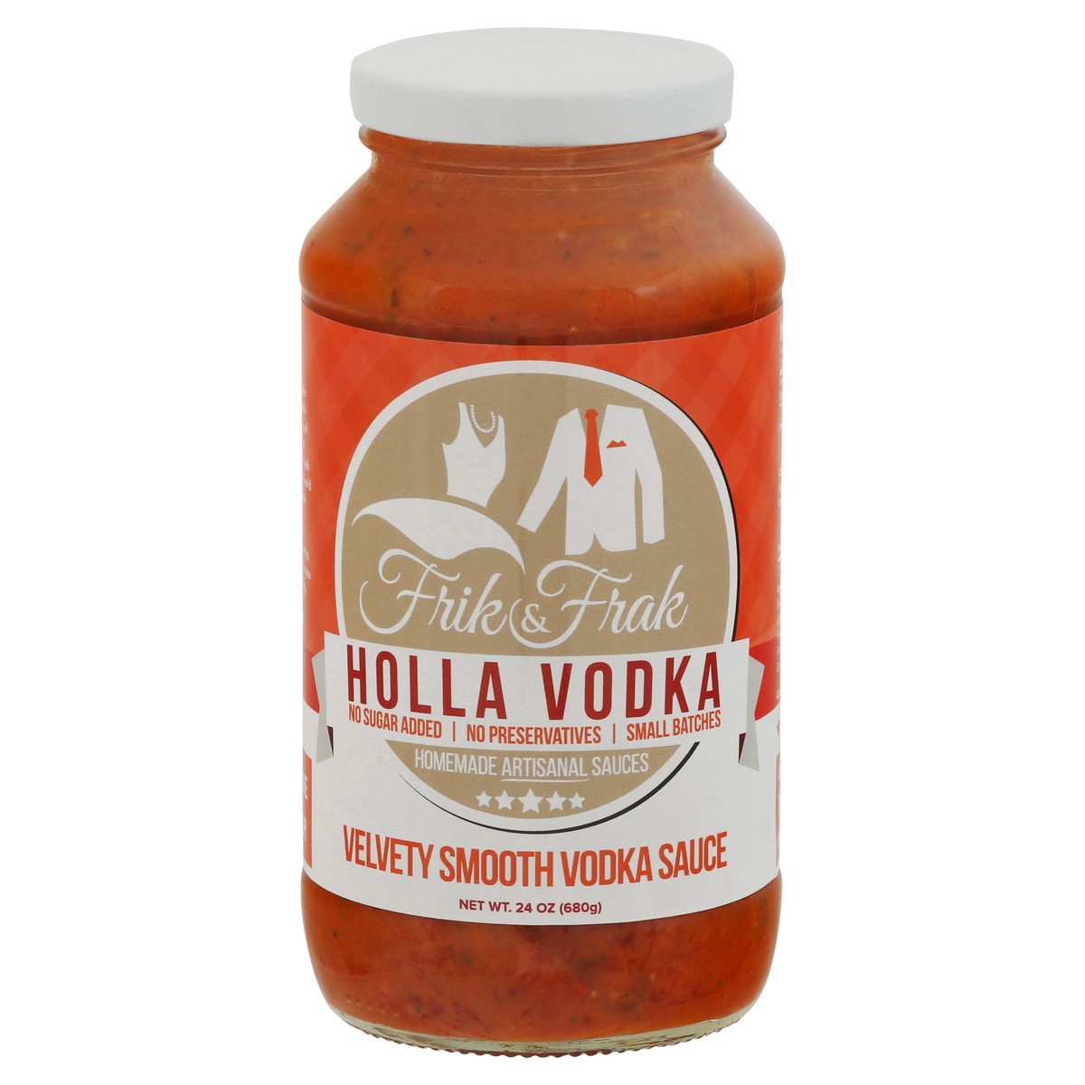 slide 1 of 9, Frik & Frak Holla Vodka Sauce 24 oz, 24 oz