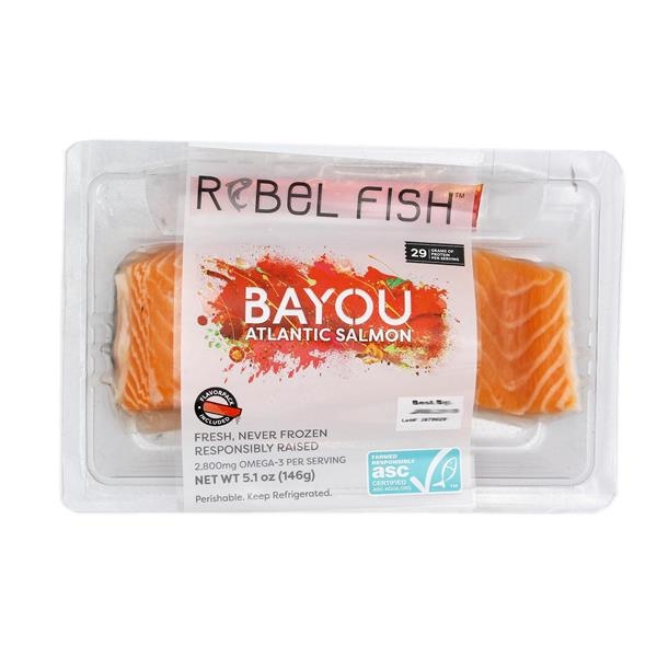 slide 1 of 1, Rebel Fish Bayou Atlantic Salmon, 5.1 oz