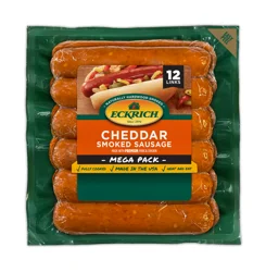 Eckrich Cheddar Smoked Sausage Links Mega Pack, 28 oz