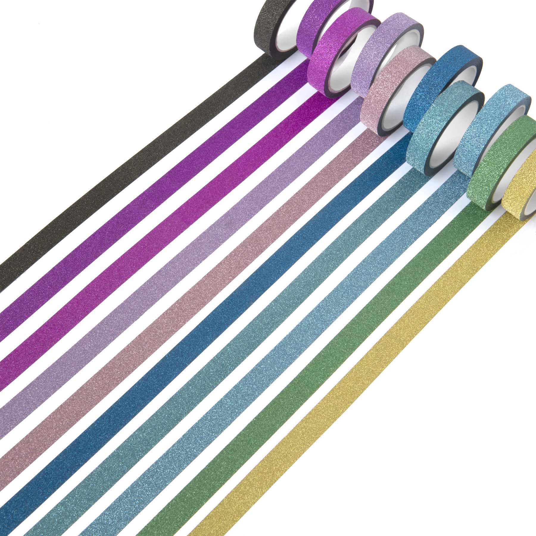 slide 4 of 4, Narrow Glitter Crafting Tape Set By Recollections, 10mm x 5 yd