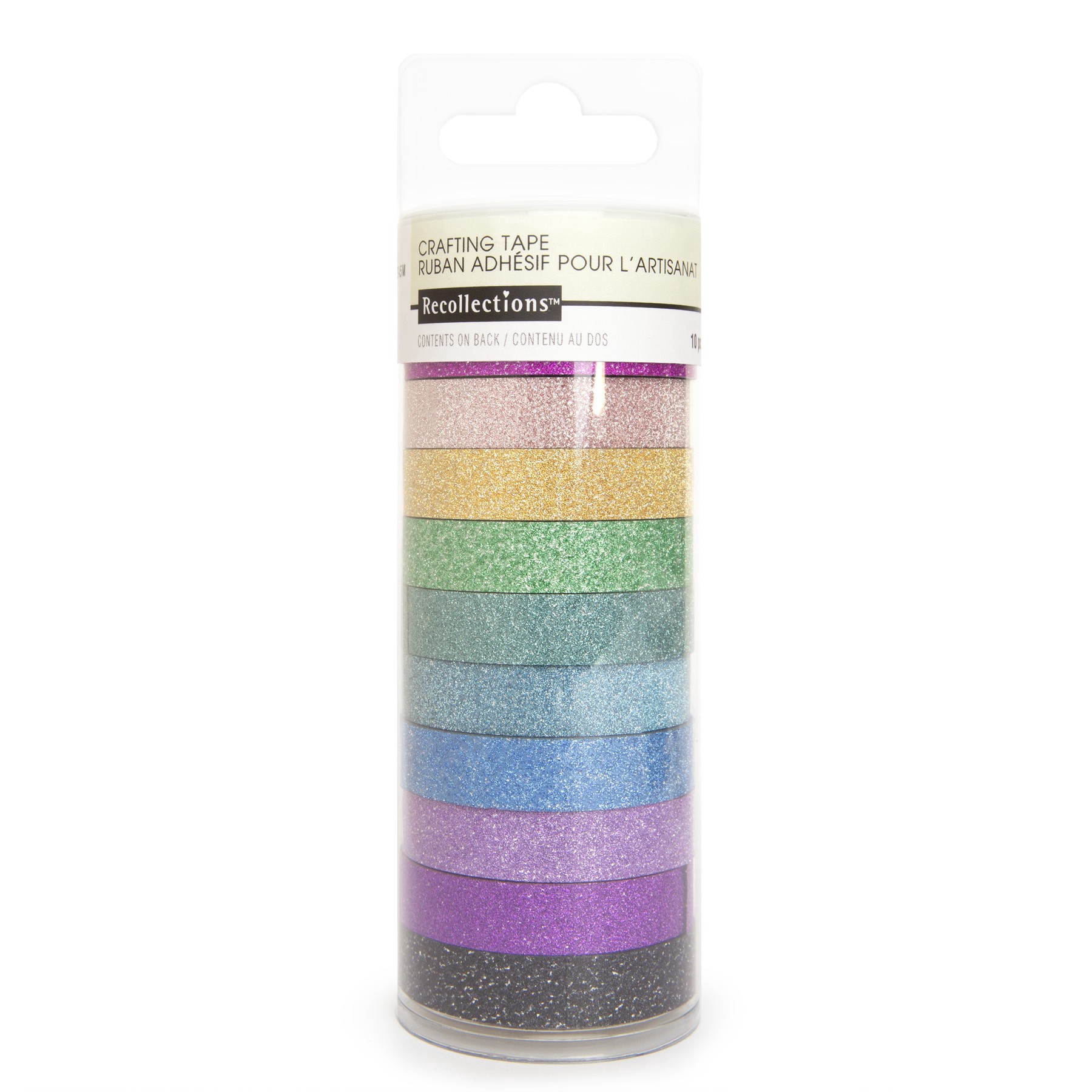 slide 2 of 4, Narrow Glitter Crafting Tape Set By Recollections, 10mm x 5 yd
