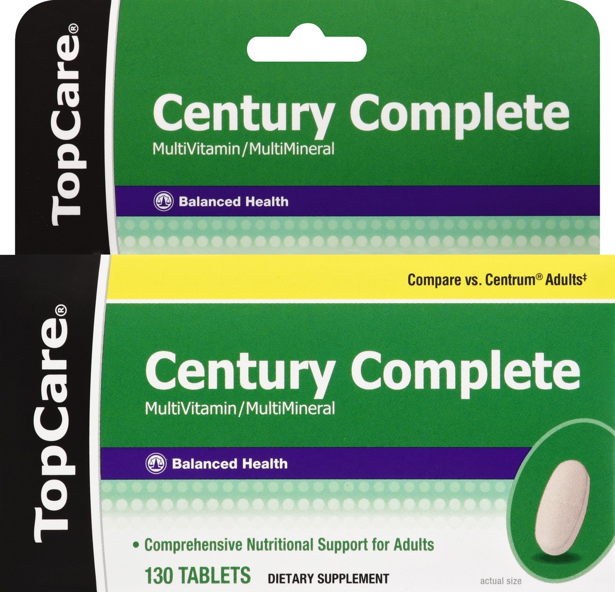 slide 5 of 6, TopCare Multivitamin Century Complete, 130 ct