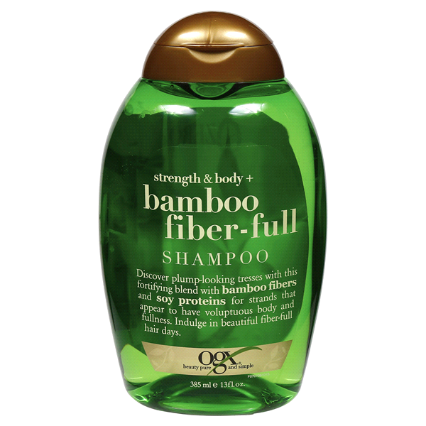 slide 1 of 1, OGX Shampoo Bamboo Fiber-Full Strength & Body, 13 fl oz