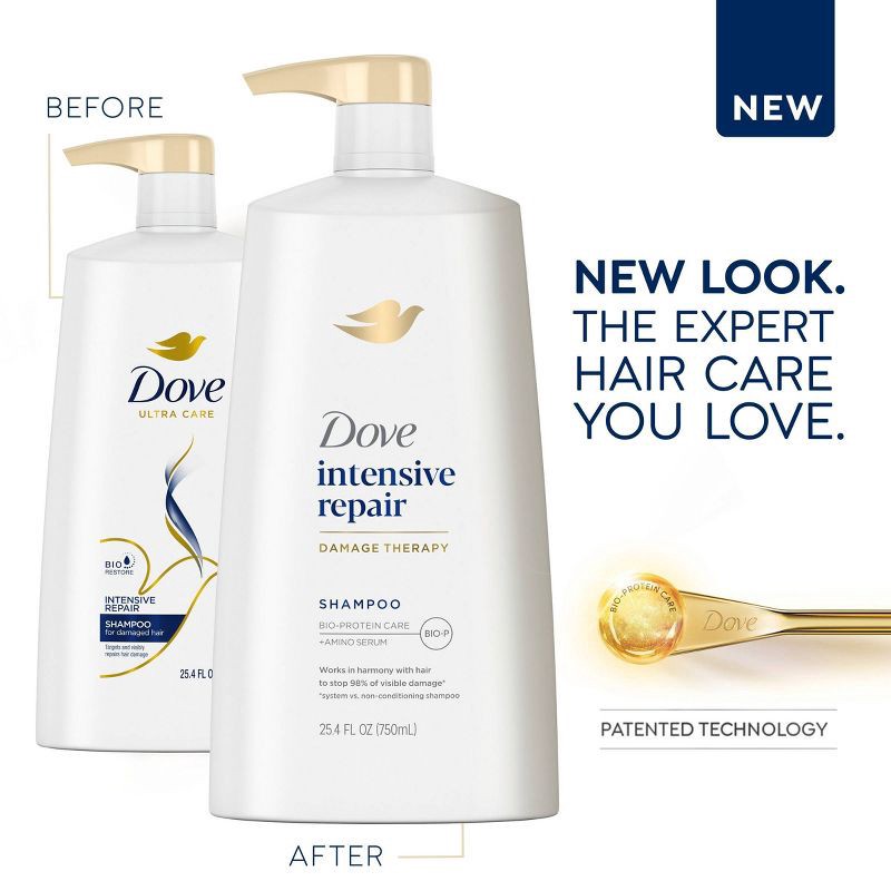 slide 7 of 9, Dove Beauty Intensive Repair Shampoo - 25.4 fl oz, 25.4 fl oz