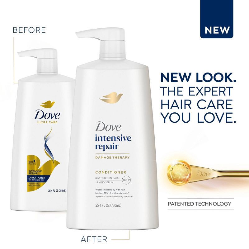 slide 7 of 10, Dove Beauty Intensive Repair Conditioner - 25.4 fl oz, 25.4 fl oz