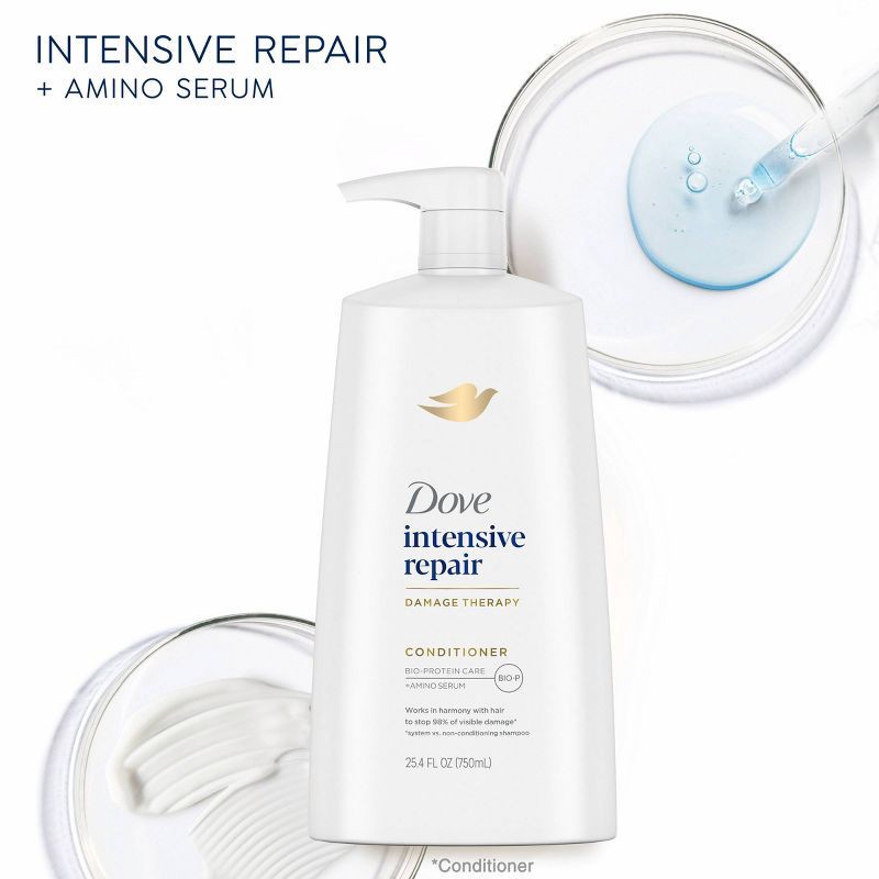 slide 9 of 10, Dove Beauty Intensive Repair Conditioner - 25.4 fl oz, 25.4 fl oz