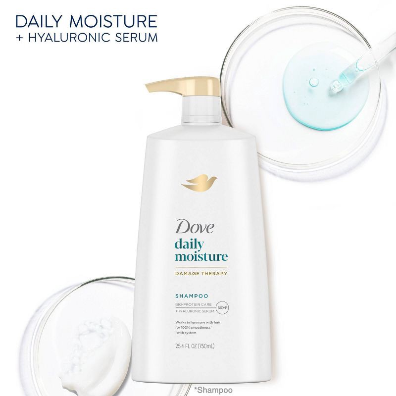 slide 4 of 10, Dove Beauty Daily Moisture Shampoo - 25.4 fl oz, 25.4 fl oz