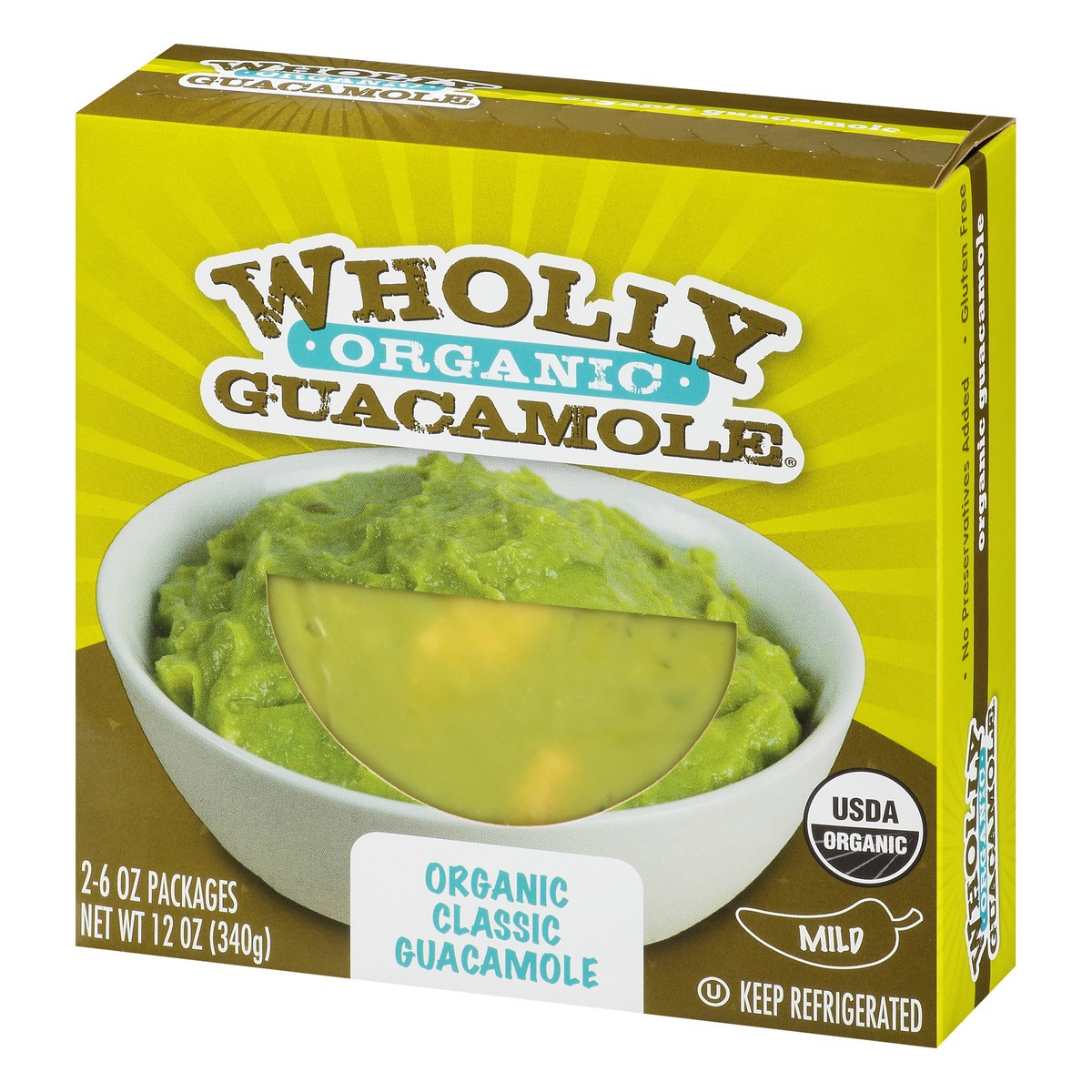 slide 11 of 12, Wholly Guacamole Organic Mild Classic Guacamole 2 ea, 2 ct