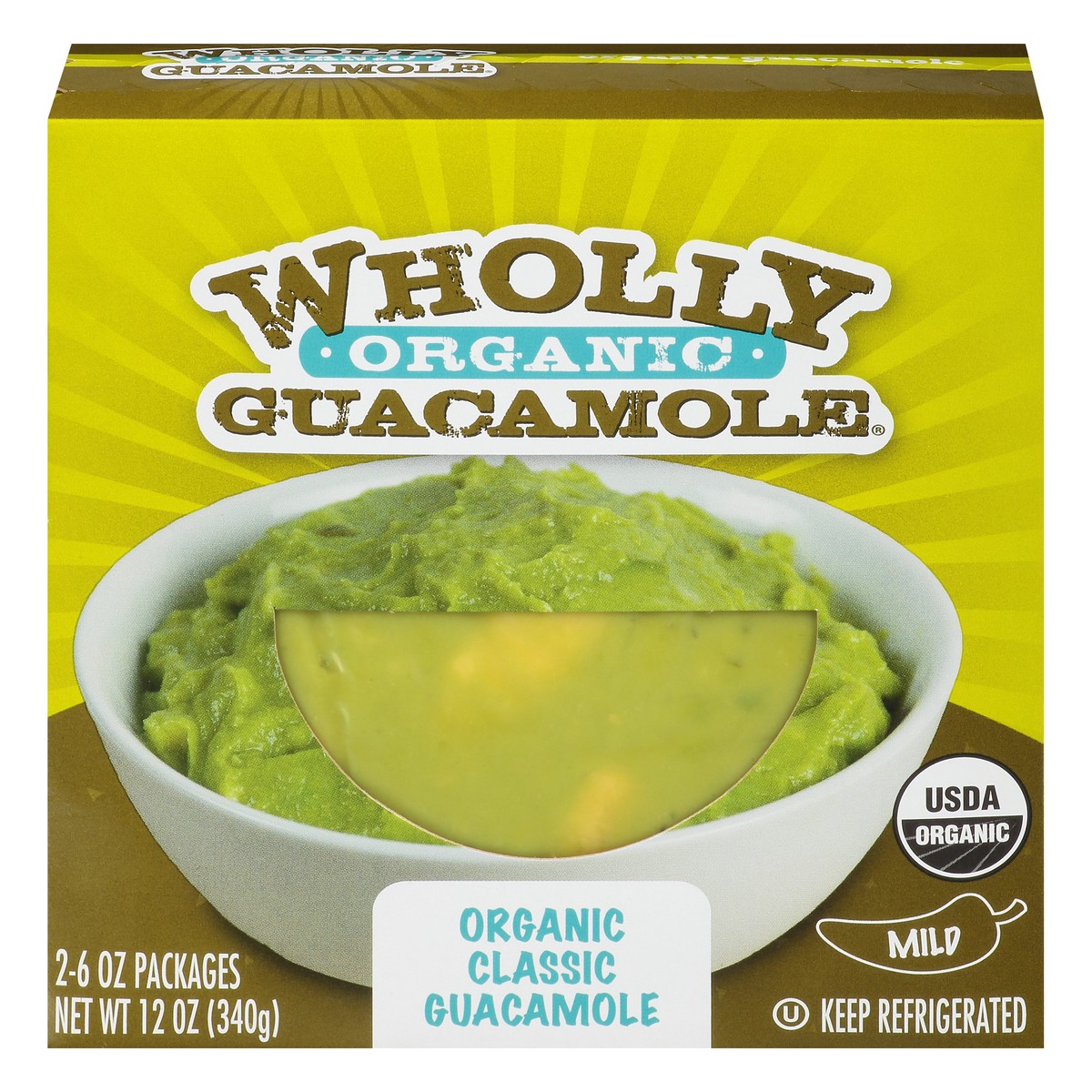 slide 6 of 12, Wholly Guacamole Organic Mild Classic Guacamole 2 ea, 2 ct