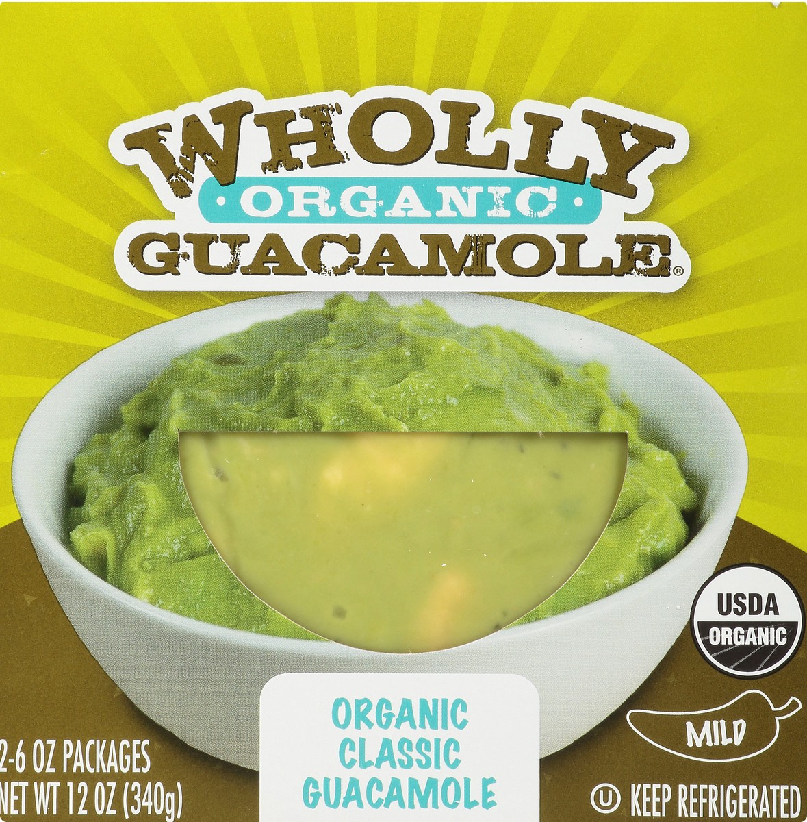 slide 7 of 12, Wholly Guacamole Organic Mild Classic Guacamole 2 ea, 2 ct