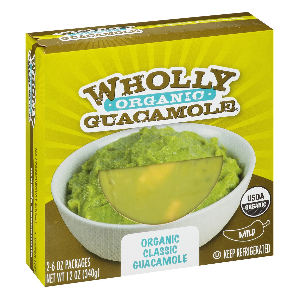 slide 4 of 12, Wholly Guacamole Organic Mild Classic Guacamole 2 ea, 2 ct