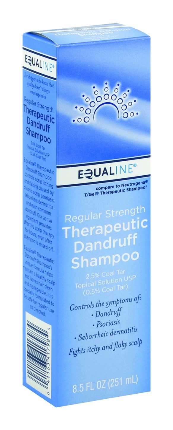 slide 1 of 1, Equaline Therapeutic Dandruff Shampoo, 8.5 oz