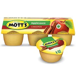 Motts Cinnamon Applesauce Cups 6 Count - 4 Oz