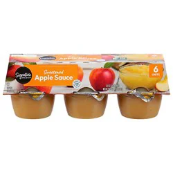 Signature Select Apple Sauce Cups - 6-4 Oz