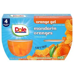 Dole Mandarins In Orange Gel Cups - 4-4.3 Oz