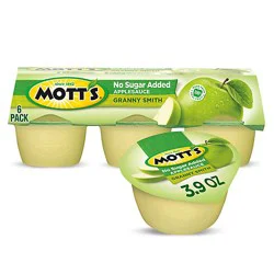 Motts No Sugar Added Granny Smith Applesauce Cups - 6-3.9 Oz