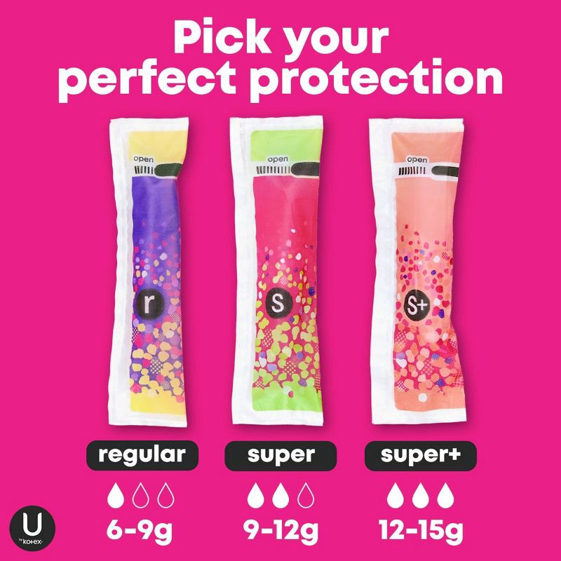 slide 3 of 9, U by Kotex Click Compact Unscented Tampons - Regular - 32ct, 32 ct