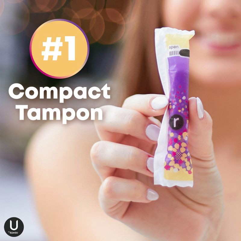 slide 5 of 12, U by Kotex Click Compact Unscented Tampons - Regular - 32ct, 32 ct