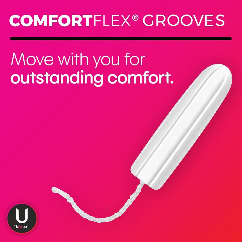 slide 3 of 6, U by Kotex Click Compact Tampons - Super - Unscented - 32ct, 32 ct