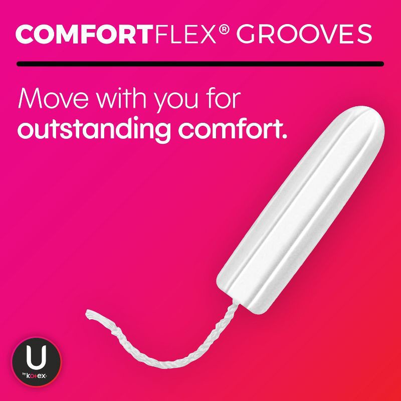 slide 3 of 7, U by Kotex Click Compact Tampons - Super - Unscented - 32ct, 32 ct