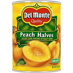 Del Monte Yellow Cling Peach Halves In Heavy Syrup - 15.25 Oz