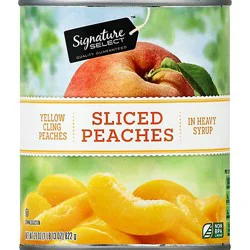 Signature Select Peaches Sliced In Heavy Syrup Can - 29 Oz