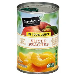 Signature Select Peaches Sliced In 100% Juice - 15 Oz