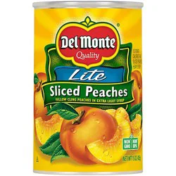Del Monte Lite Yellow Cling Sliced Peaches In Extra Light Syrup - 15 Oz